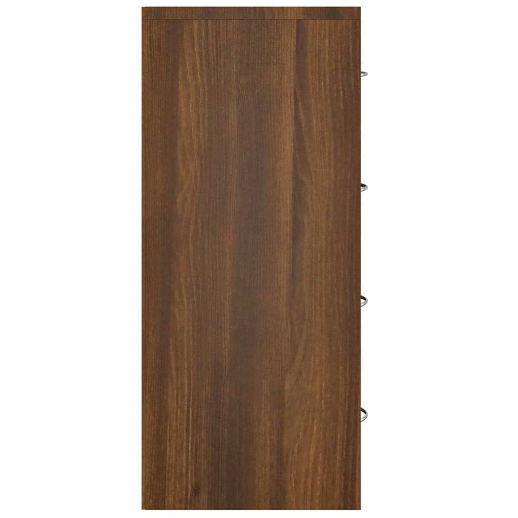 vidaXL Commode 4 tiroirs 60x30,5x71 cm Aspect chêne marron