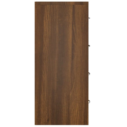 vidaXL Commode 4 tiroirs 60x30,5x71 cm Aspect chêne marron