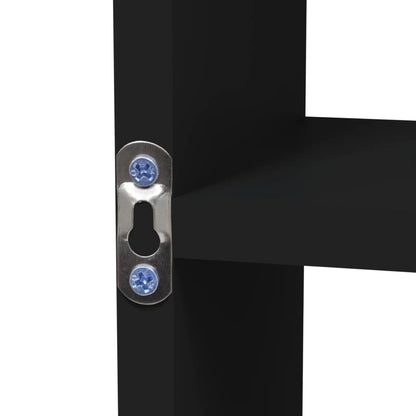 vidaXL Étagère murale à 8 compartiments Noir