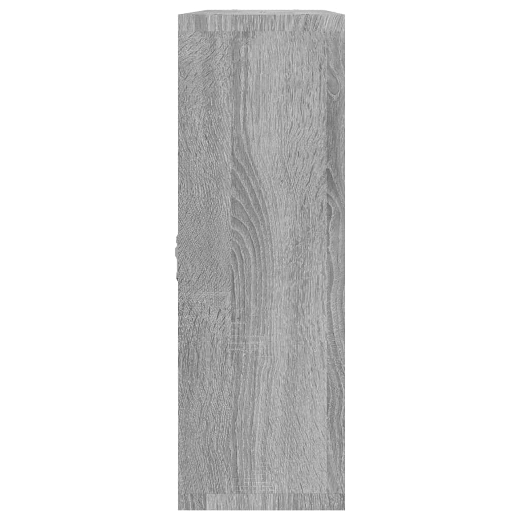 vidaXL Étagère murale 8 compartiments Gris Sonoma