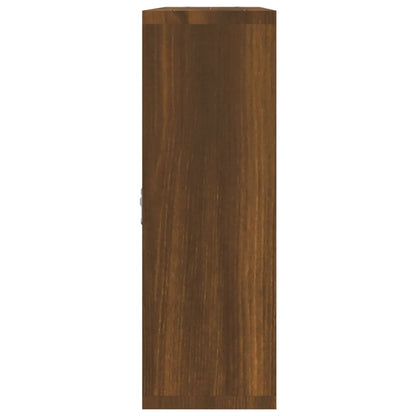vidaXL Étagère murale 8 compartiments Aspect Chêne Marron