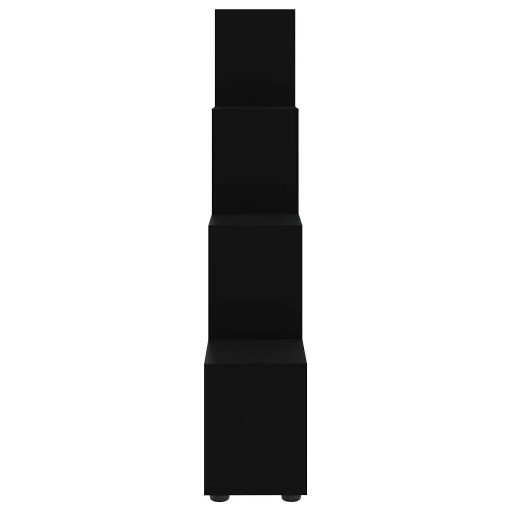 vidaXL Treppenregal Schwarz 142 cm Holzwerkstoff