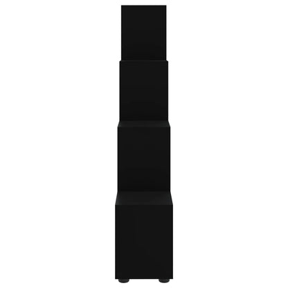 vidaXL Treppenregal Schwarz 142 cm Holzwerkstoff