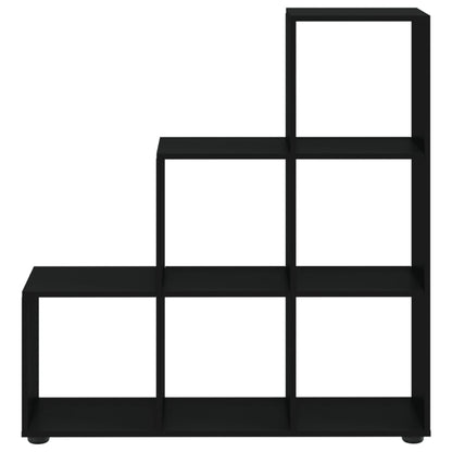 vidaXL Treppenregal Schwarz 107 cm Holzwerkstoff
