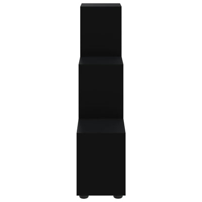 vidaXL Treppenregal Schwarz 107 cm Holzwerkstoff