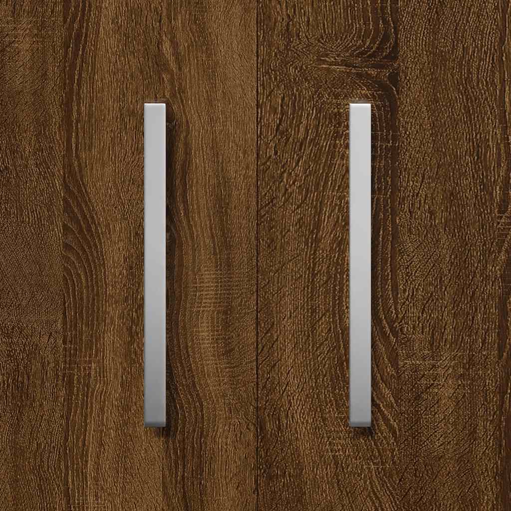 Schuhschrank Braun Eichen-Optik 55x35x108 cm Holzwerkstoff