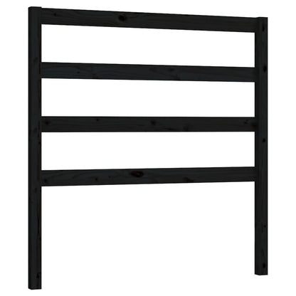 vidaXL Tête de lit Noir 81x4x100 cm Bois de pin massif