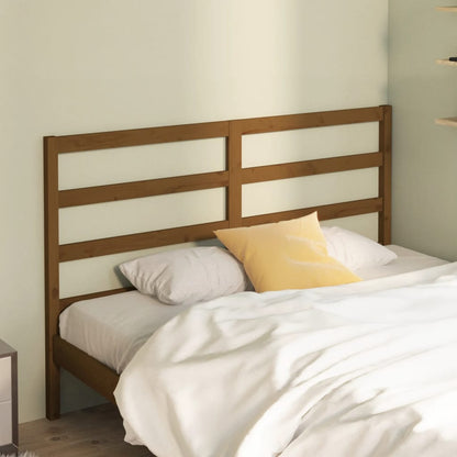 vidaXL Tête de lit Marron Miel 126x4x100 cm Bois de Pin Massif
