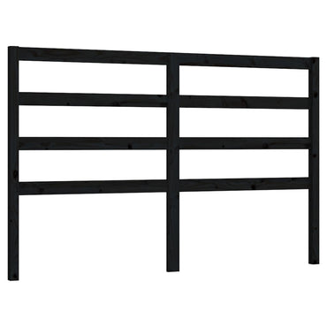vidaXL Kopfteil Schwarz 126x4x100 cm Massivholz Kiefer