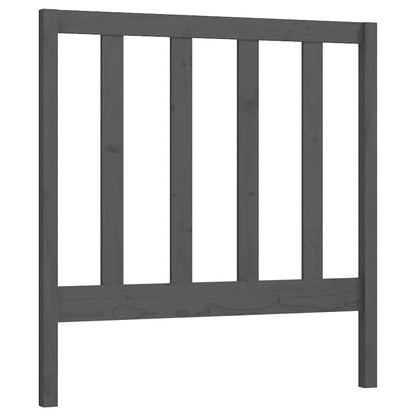 vidaXL Kopfteil Grau 96x4x100 cm Massivholz Kiefer
