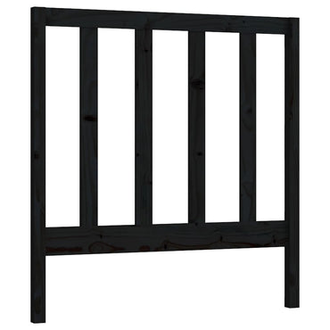 vidaXL Kopfteil Schwarz 96x4x100 cm Massivholz Kiefer