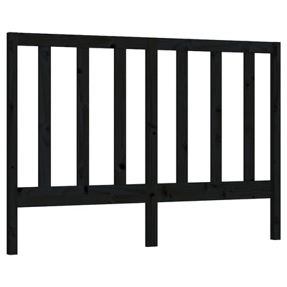 vidaXL Kopfteil Schwarz 141x4x100 cm Massivholz Kiefer