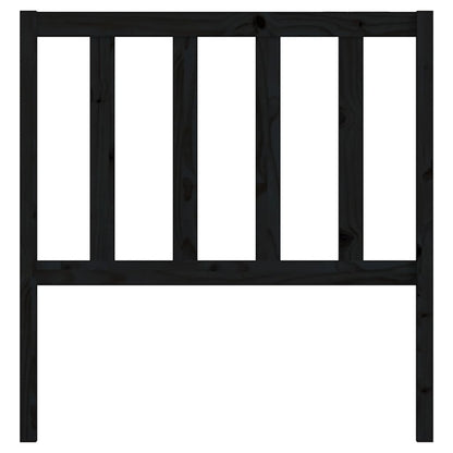 vidaXL Kopfteil Schwarz 81x4x100 cm Massivholz Kiefer