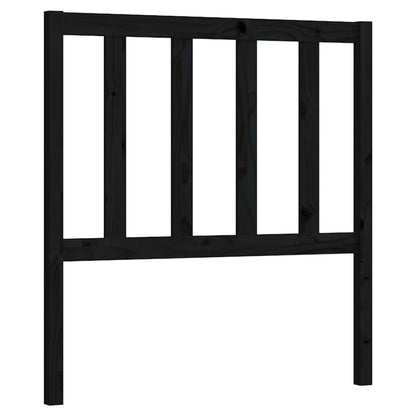 vidaXL Kopfteil Schwarz 96x4x100 cm Massivholz Kiefer