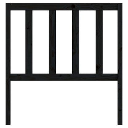 vidaXL Kopfteil Schwarz 96x4x100 cm Massivholz Kiefer