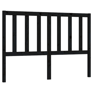 vidaXL Kopfteil Schwarz 126x4x100 cm Massivholz Kiefer