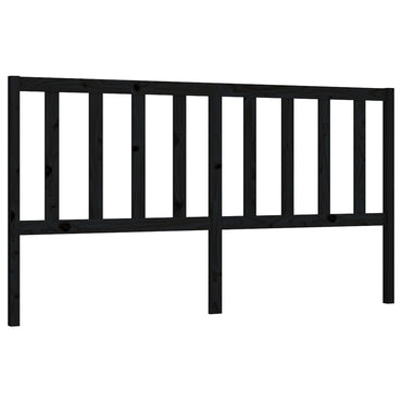 vidaXL Kopfteil Schwarz 206x4x100 cm Massivholz Kiefer