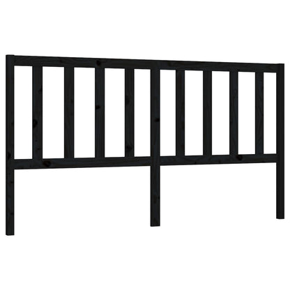 vidaXL Kopfteil Schwarz 206x4x100 cm Massivholz Kiefer