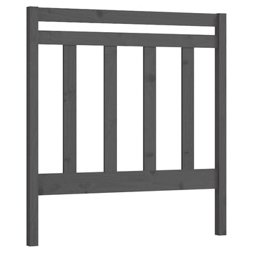 vidaXL Kopfteil Grau 106x4x100 cm Massivholz Kiefer