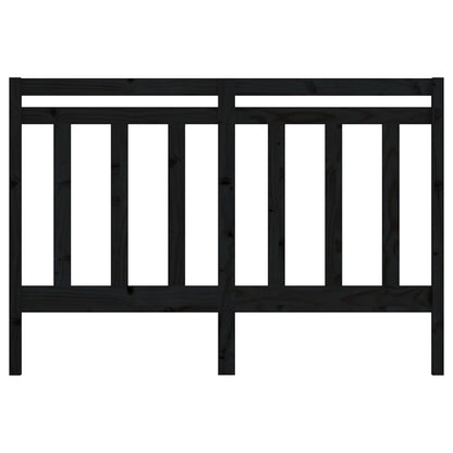 vidaXL Kopfteil Schwarz 126x4x100 cm Massivholz Kiefer