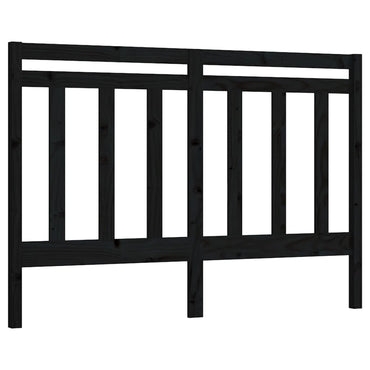 vidaXL Kopfteil Schwarz 156x4x100 cm Massivholz Kiefer