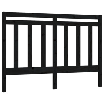 vidaXL Kopfteil Schwarz 156x4x100 cm Massivholz Kiefer