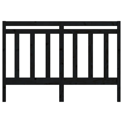 vidaXL Kopfteil Schwarz 156x4x100 cm Massivholz Kiefer