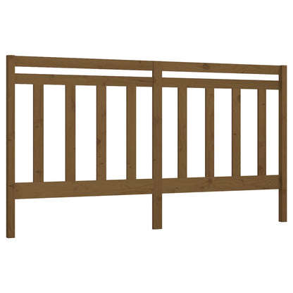 vidaXL Bett-Kopfteil Honigbraun 206x4x100 cm Massivholz Kiefer