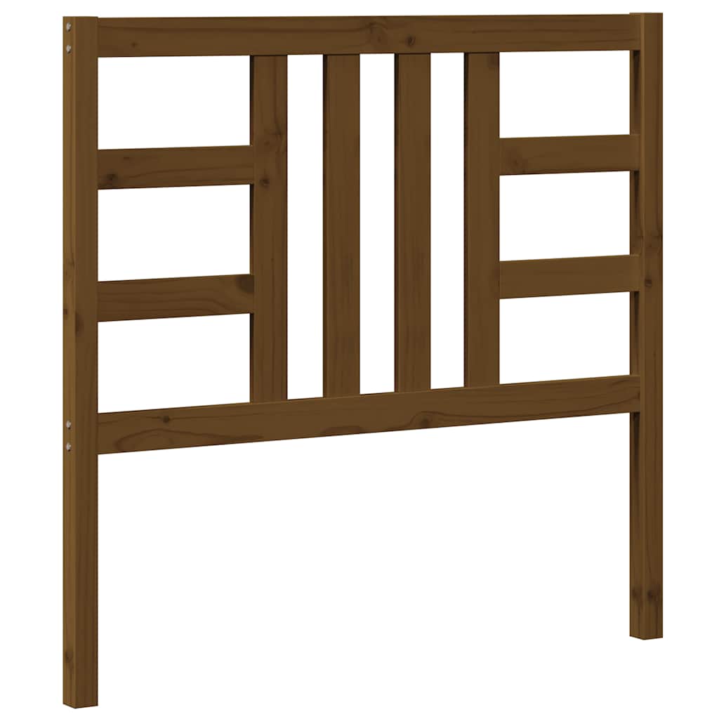 vidaXL Tête de lit Bois de pin massif Marron miel 106x4x100 cm