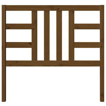 vidaXL Tête de lit Bois de pin massif Marron miel 106x4x100 cm