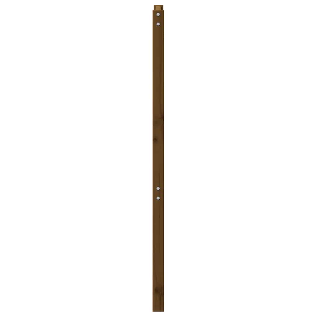 vidaXL Tête de lit Bois de pin massif Marron miel 106x4x100 cm