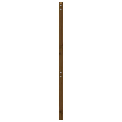 vidaXL Tête de lit Bois de pin massif Marron miel 106x4x100 cm