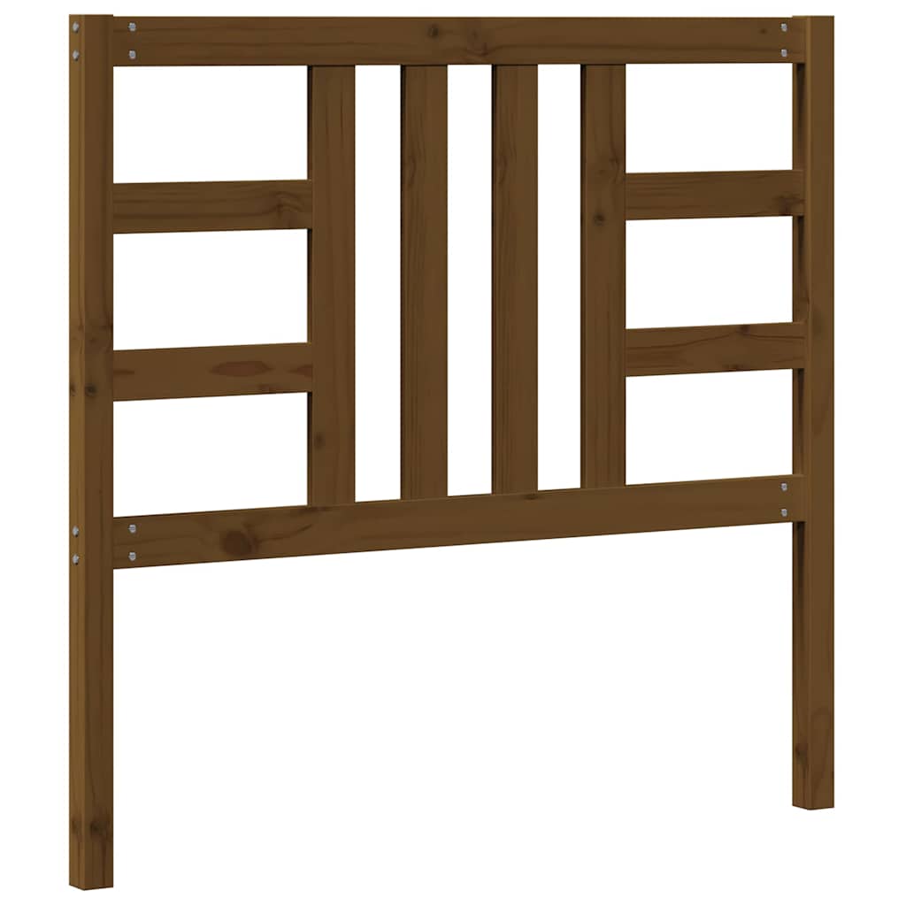 vidaXL Tête de lit Bois de pin massif Marron miel 106x4x100 cm
