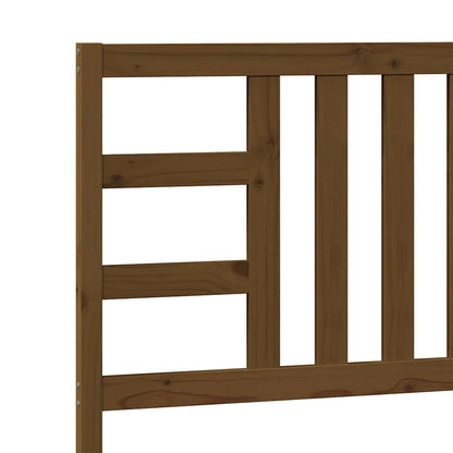 vidaXL Tête de lit Bois de pin massif Marron miel 106x4x100 cm
