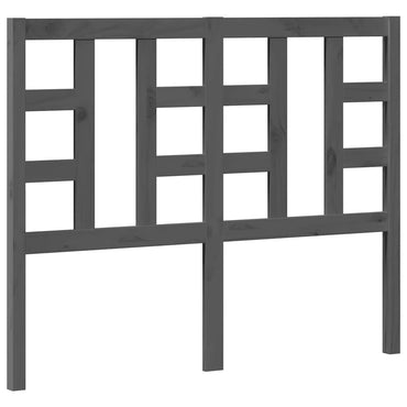 vidaXL Kopfteil Grau 126x4x100 cm Massivholz Kiefer