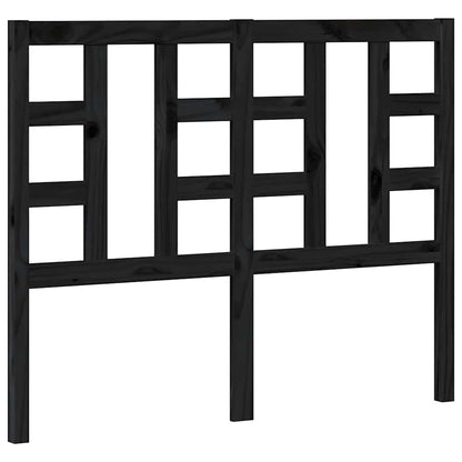 vidaXL Kopfteil Schwarz 126x4x100 cm Massivholz Kiefer