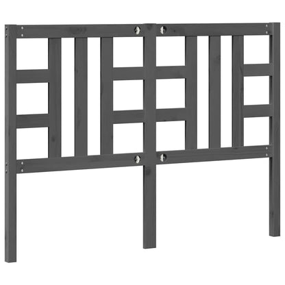 vidaXL Kopfteil Grau 141x4x100 cm Massivholz Kiefer