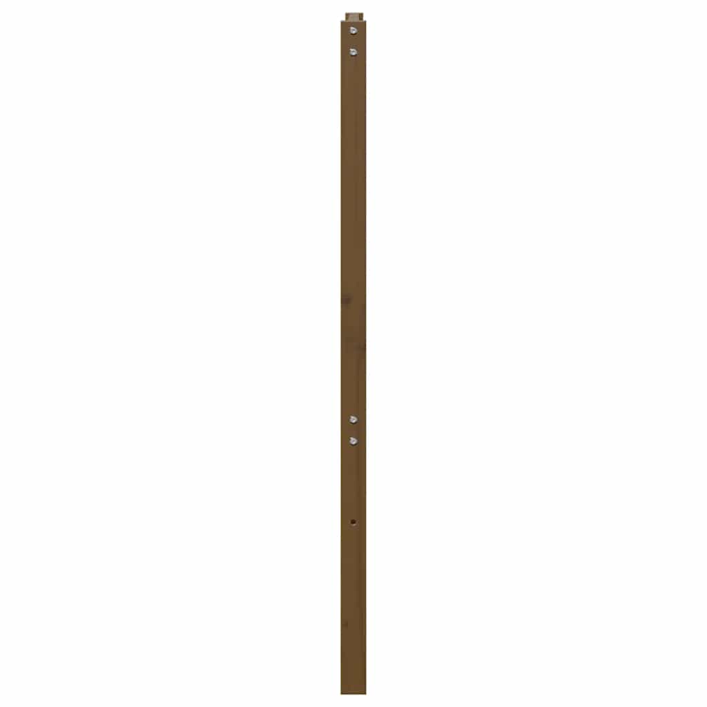 vidaXL Tête de lit Marron Miel 146x4x100 cm Bois de Pin Massif