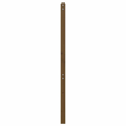 vidaXL Tête de lit Marron Miel 146x4x100 cm Bois de Pin Massif