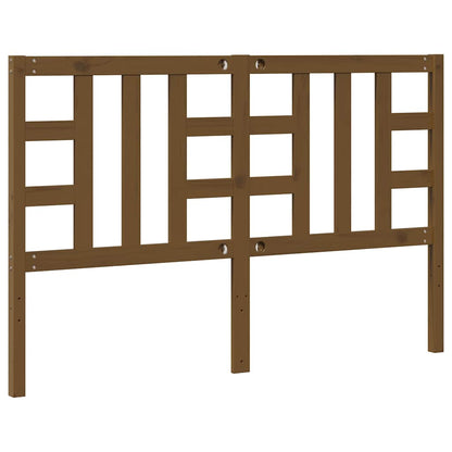 vidaXL Tête de lit Marron Miel 146x4x100 cm Bois de Pin Massif
