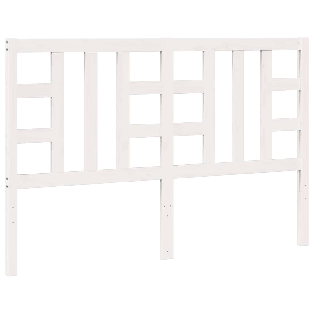 vidaXL Kopfteil Weiß 156x4x100 cm Massivholz Kiefer