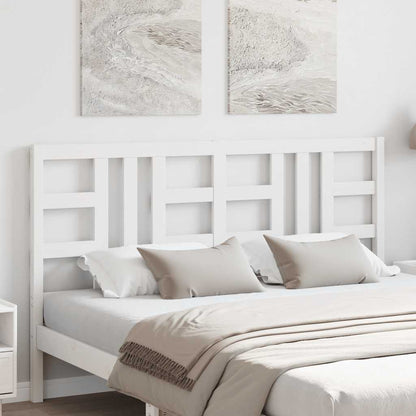 vidaXL Kopfteil Weiß 156x4x100 cm Massivholz Kiefer
