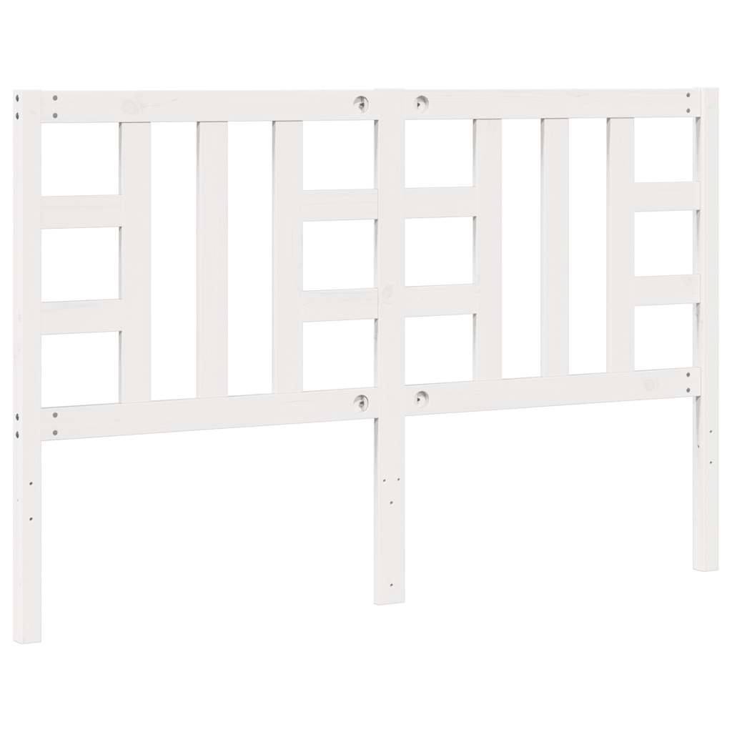 vidaXL Kopfteil Weiß 156x4x100 cm Massivholz Kiefer