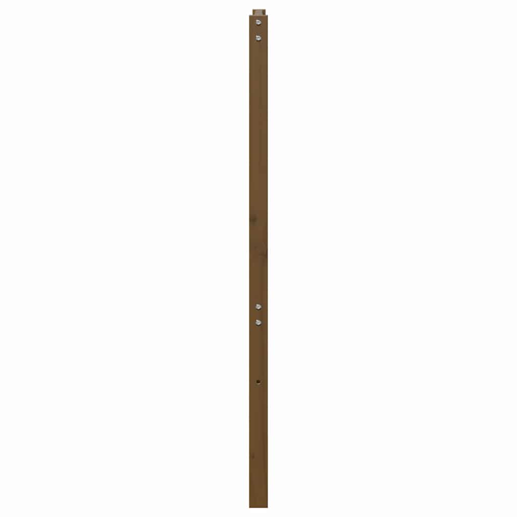 vidaXL Tête de lit Marron Miel 156x4x100 cm Bois de pin massif