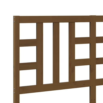 vidaXL Tête de lit Marron Miel 156x4x100 cm Bois de pin massif