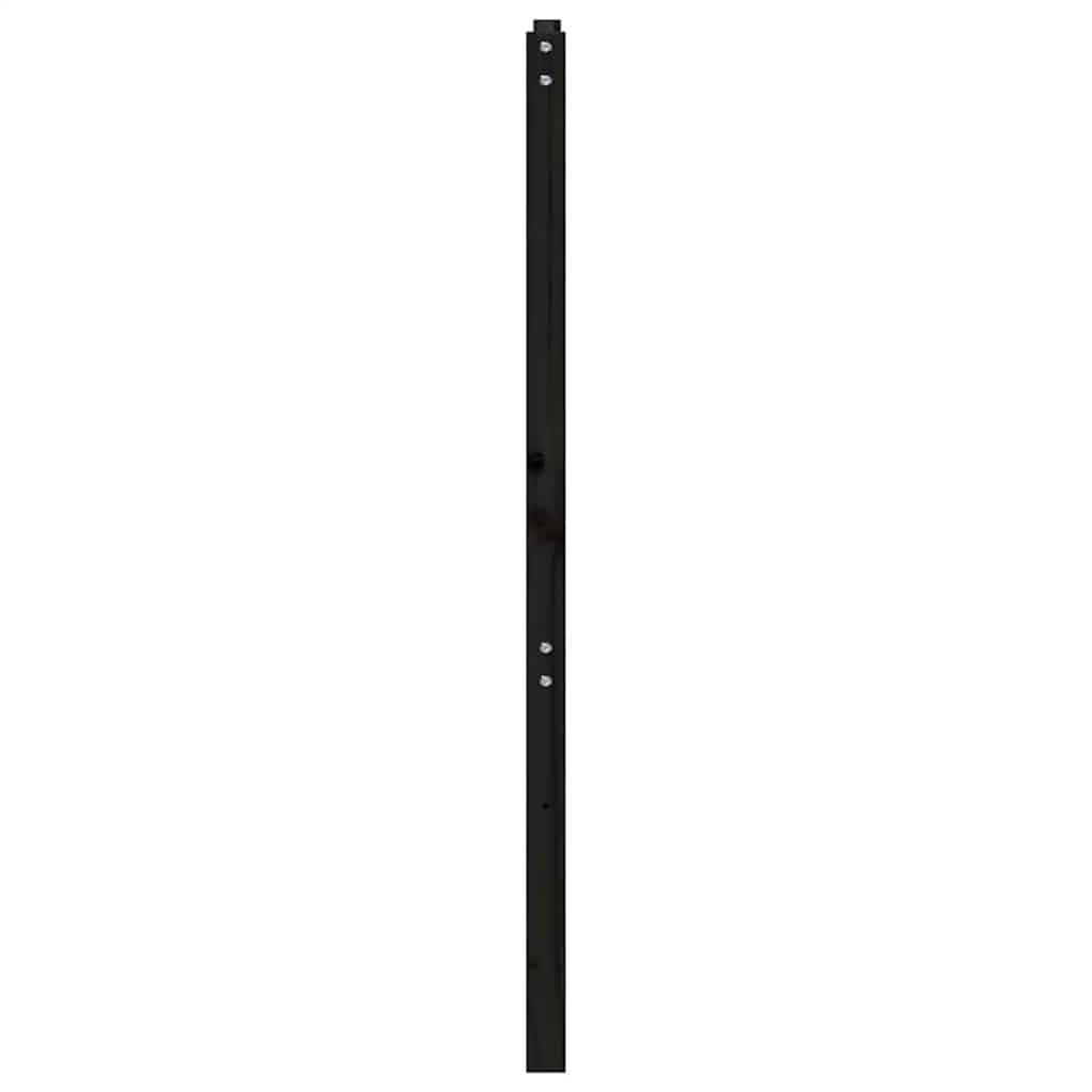 vidaXL Tête de lit Noir 166x4x100 cm Bois de pin massif