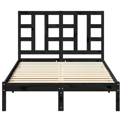 vidaXL Kopfteil Grau 206x4x100 cm Massivholz Kiefer