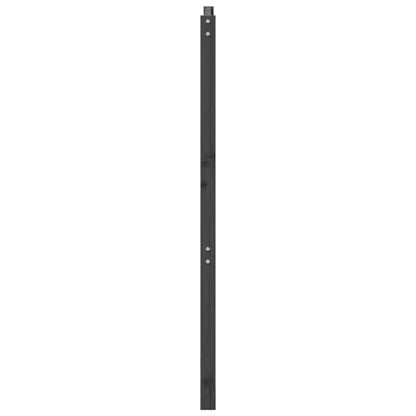 vidaXL Kopfteil Grau 206x4x100 cm Massivholz Kiefer