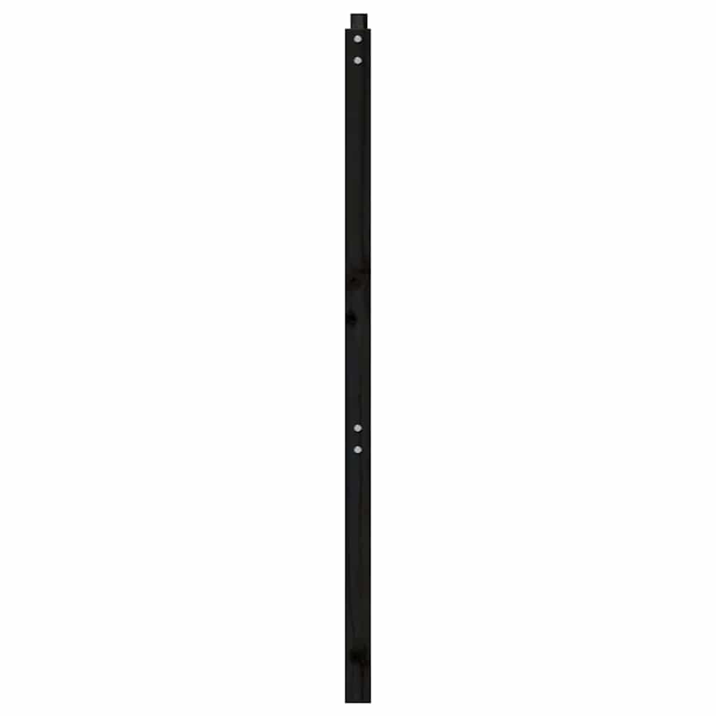 vidaXL Kopfteil Schwarz 206x4x100 cm Massivholz Kiefer