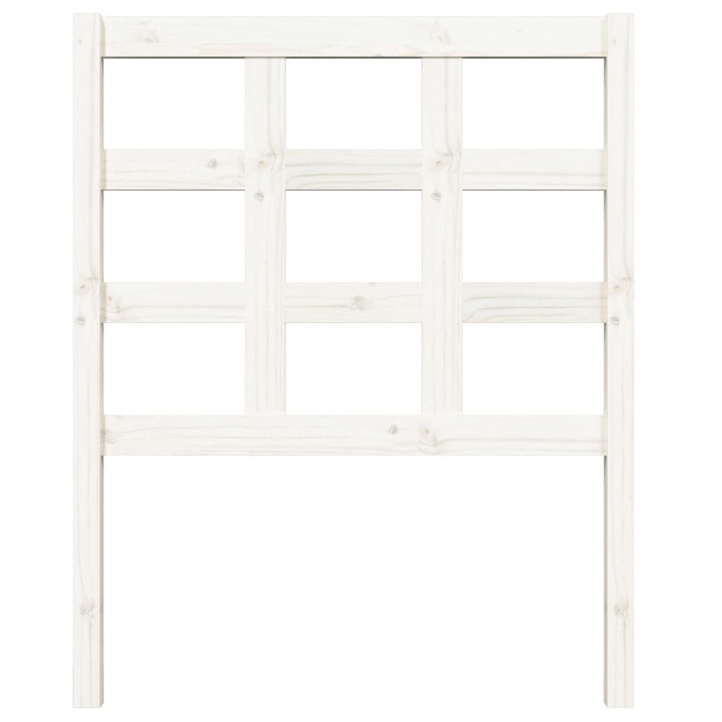 vidaXL Kopfteil Weiß 80,5x4x100 cm Massivholz Kiefer